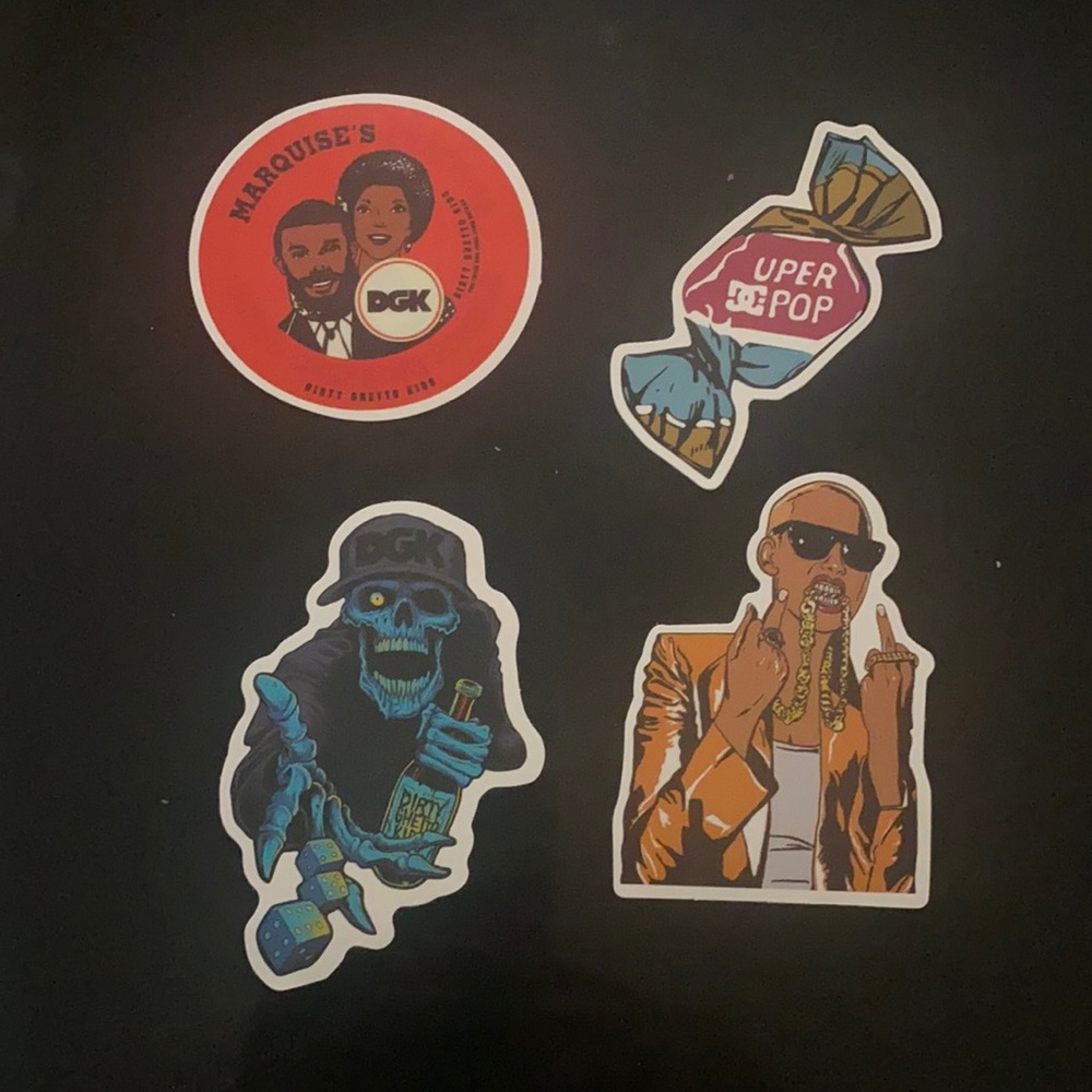 DGK Sticker pack Qty 4 Skateboard Stickers